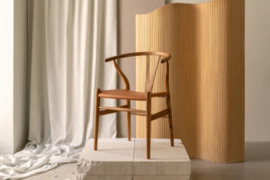 CH24 Wishbone Birthday Chair Teak/Leder